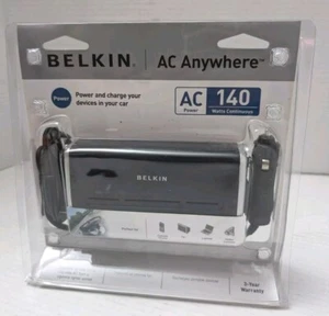 Belkin AC Anywhere 140Watts Power Inverter 12 volts to DC 110 Cigarette Lighter - Picture 1 of 3