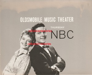 NBC Bump Card Promo Photo 1959 Music Theater Florence Henderson Bil Hayes DBW
