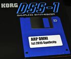 Arp Omni String Patches for Korg DSS-1 Sampler Pro! DSS1 