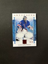 2022-23 UD Artifacts Hockey Igor Shesterkin Dual Jersey Card Orange 04/10