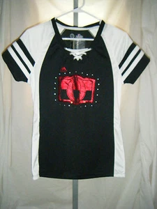NHL Ottawa Senators Majestic Fan Fashion Womens Sequin Jersey Shirt Size Medium - Picture 1 of 9