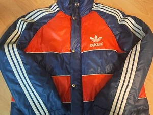 ADIDAS VERY RARE SHINY VINTAGE RETRO JACKET VERY NICE! - Picture 1 of 19