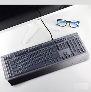Clear Silicone Keyboard cover For Alienware Pro Gaming Mechanical AW768 AW568 - Picture 1 of 3