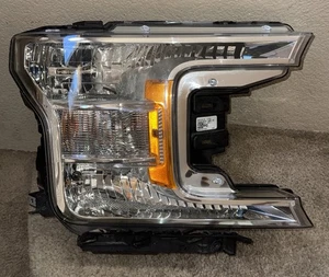 2018 2019 2020 Ford F-150 RH/Right/Passenger Side Halogen Chrome Headlight OEM - Picture 1 of 16