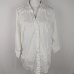Camisa Lee Riders Business Informal Cuello Con Botones Cuello en V Top Camisa Blanca XXL - Imagen 1 de 14