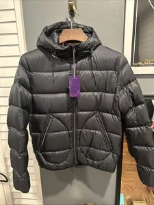 Ralph Lauren Purple Label Mackay Down Puffer Blue Hooded Coat Small NWT - Picture 1 of 18