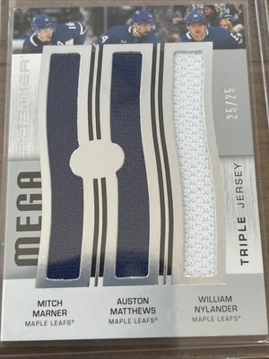 Toronto Maple Leafs Triple Mega Patch Matthews/Marner/Nylander /25 Premier 23/24 - Image 1 of 4
