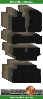 Набор ковриков Lloyd Custom Ultimat для Ford Windstar 1998-2003 годов выпуска (5 штук) #M4U - Изображение 1 из 4