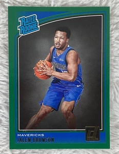 2018-19 Panini Donruss Rated Rookies Green #179 Jalen Brunson Rookie RC Knicks - Bild 1 von 2