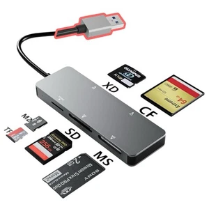 USB 3.0 XD Card Reader, USB 3.0 (5Gps) High Speed TF/SD/MS/M2/XD/CF Memory Card - Picture 1 of 15