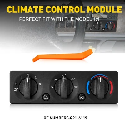 A/C Climate Control Module Panel Q21-6119 For Peterbilt Truck D - Image 1 of 4