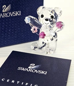 RARE NEW (boxed + COA) Swarovski 2010 Kris Bear Flowers For You #1016620 - Picture 1 of 18