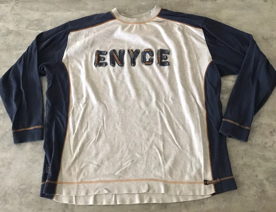 Camisa De Colección Años 90 Y2K Enyce Para Hombres X-Grande Hip Hop Ropa de Calle Patinador Grunge Denim Foto 1 de 4