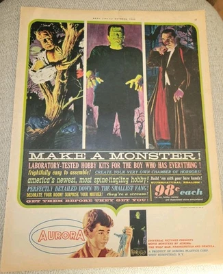 Aurora monster models Vintage Ad - Image 1 of 4