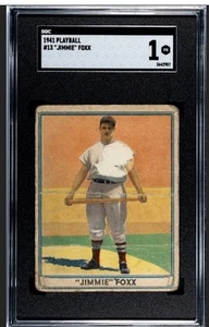 JIMMY FOXX 1941 PLAY BALL SGC 1 ! *JUST GRADED ! *CENTERED ! *PRE WAR /FUEGO ! - Picture 1 of 2