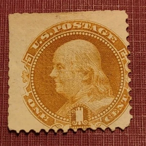 US Issue 1861 Benjamin Frankin ,Sc#112 Pictorial One CTS (0708-1) - Picture 1 of 2