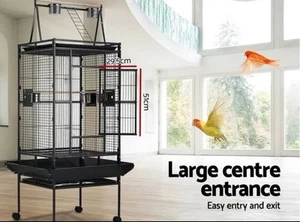 i.Pet Bird Cage Pet Cages Aviary 173CM Large Travel Stand Budgie Parrot Toys - Picture 1 of 6