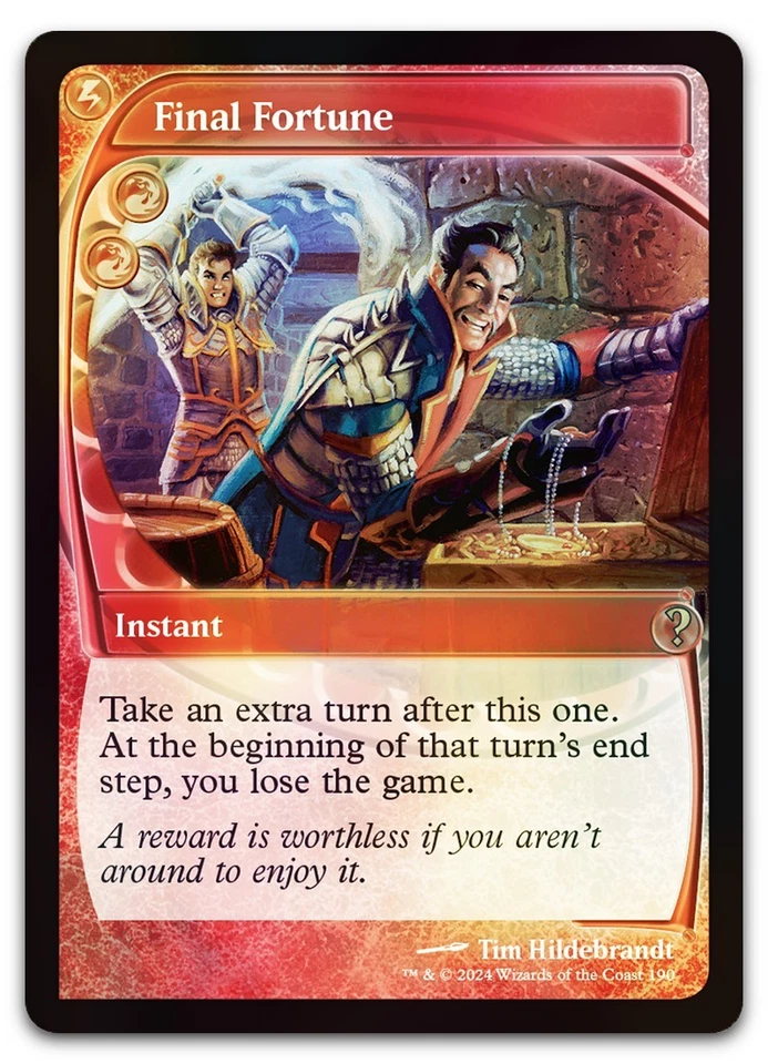 Final Fortune (Future Sight) #190 (Foil) (NM) Mystery Booster 2 MB2 Magic MTG - Image 1 of 2