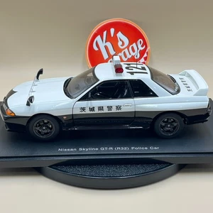 AUTOart 1/18 Nissan Skyline GT-R R32 Police car Ibaraki-Kenkei Japan 38003 - Picture 1 of 19