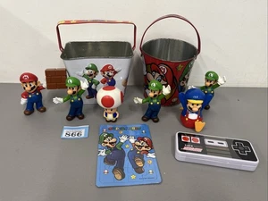 2016 MARIO PVC Figura McDonald's Nintendo Figura Paquete + 2 Cubos - Imagen 1 de 17