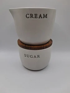 Hearth & Hand with Magnolia Cream and Sugar Set Cellar Stoneware - Picture 1 of 5