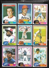 1981 OPC O PEE CHEE TOPPS MLB BASEBALL CARD & TEAM LOT GRAY BACK 1-125 SEE LIST