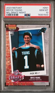 Panini Instant NFL Draft Night 2023 #DN1 Bryce Young (RC) PSA 10 - Panthers - Imagen 1 de 2