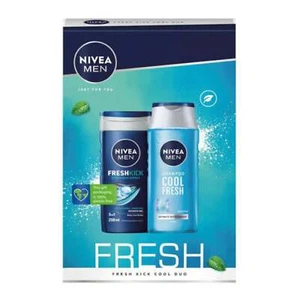 Nivea Men Just For You Fresh Kick Cool Duo (Shower Gel + Shampoo) - Picture 1 of 2