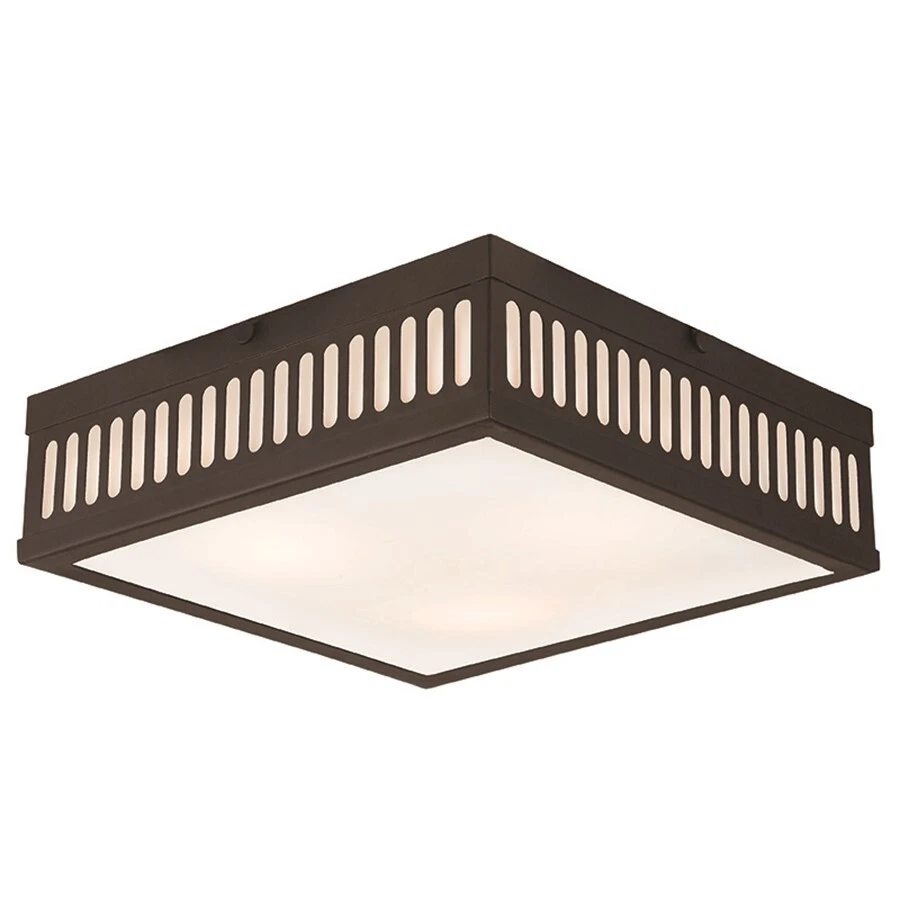 Livex Lighting Prentice Flush Mounts, Bronze - 73164-07 - Image 1 of 1