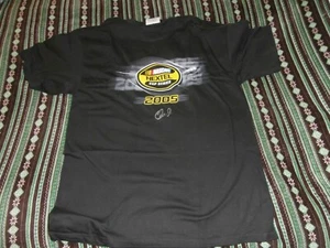 2005 Nextel NASCAR Schedule Dale Earnhart Jr signed Autogramm T-Shirt Budweiser - Bild 1 von 6