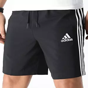 Pantalones cortos Adidas Chelsea para niños pantalones de entrenamiento deportivo bermudas pantalones cortos de baño negro/blanco - Imagen 1 de 6