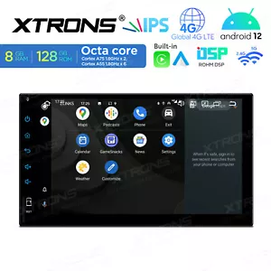 7" Android 12 8+128GB Double 2 Din Car Stereo Radio GPS Head Unit WIFI Universal - Picture 1 of 12