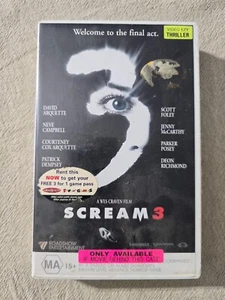 Scream 3 - VHS Video Cassette Neve Campbell - Picture 1 of 2