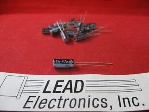 QTY10 NICHICON 4.7UF 35-VOLT RADIAL 105-DEG TEMP CAPACITOR UVZ1V4R7MDD - Picture 1 of 1