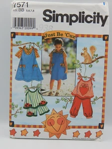 Simplicity 7571 Child's Jumper Top Pants Shorts Pattern UNCUT Malone & Reynolds - Picture 1 of 2