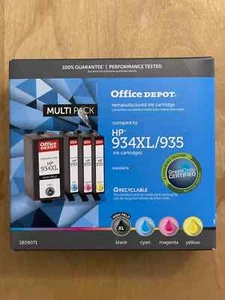 Cartucce di inchiostro Office Depot HP 934XL /935 nero ciano magenta giallo - Foto 1 di 4