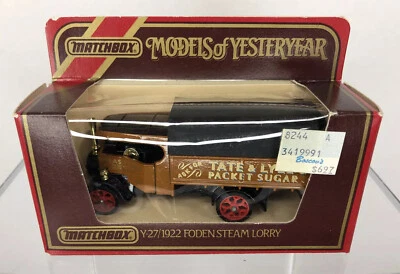 1984 Matchbox Models Of Yesteryear 1922 Foden Steam Lorry Truck Tate Y27 1:72 - Image 1 of 4