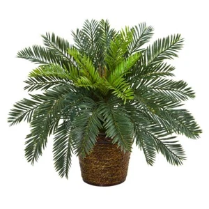 45cm Large Artificial Palm Tree Branch Fake Plants Plastic Coconut Tree Leafs - Picture 1 of 13