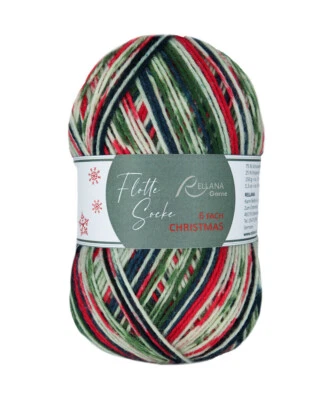 Rellana Flotte Socke Christmas Edition 2024 6fach Sockenwolle 150g Stricken