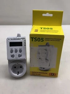 Elektrobock Steckerthermostat TS05 Thermostat Infrarotheizung - Weiss - Bild 1 von 6