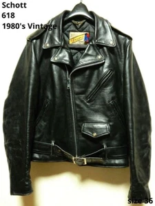 Schott Perfecto Double Leather Riders Jacket  Size 36   Made in USA - Picture 1 of 6