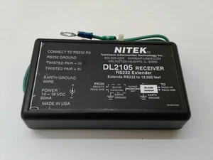 Receptor nitek dl2105 / extensor RS232 se extiende RS232 a 12.000 pies - Imagen 1 de 7