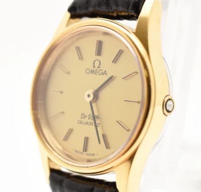 ▶️【Casi COMO NUEVO】Reloj Pulsera Omega DeVille Para Mujer De Colección Hecho en Suiza Esfera Dorada 20mm Foto 1 de 4
