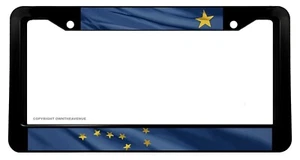 Alaska AK Wavey Original Style Flag Car Truck SUV Auto License Plate Frame - Picture 1 of 2