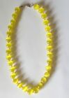 Natural 11.5mm yellow Cat's Eye Round Gemstone Beads Necklace