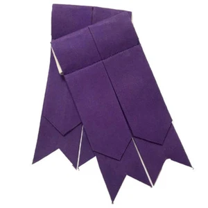 Scottish Kilt Hose Flashes/kilt Sock Flashes Plain Purple/kilt Flashes/kilt - Afbeelding 1 van 2