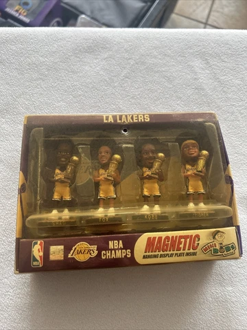 **VERY RARE LA Lakers 1/5000 (Kobe,Shaq,Fisher,Fox) NBA Champs Magnetic MiniBOBS Cover