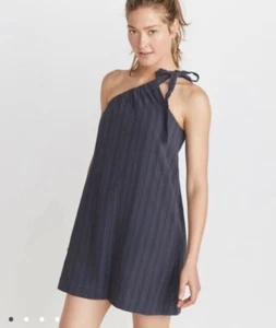 Marine Layer Cassia Side Tie Grecian Halter Lined Dress, Grey, Size XS NWT - Picture 1 of 12