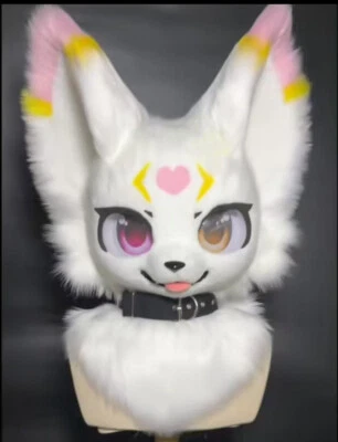 Fursuit Husky Fox Mascot (head + PAWS) Halloween Party Fur Cosplay A121 - Image 1 of 4