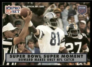 1990-91 Pro Set Super Bowl XXV #143 Howard Makes Only NFL Catch - Picture 1 of 2
